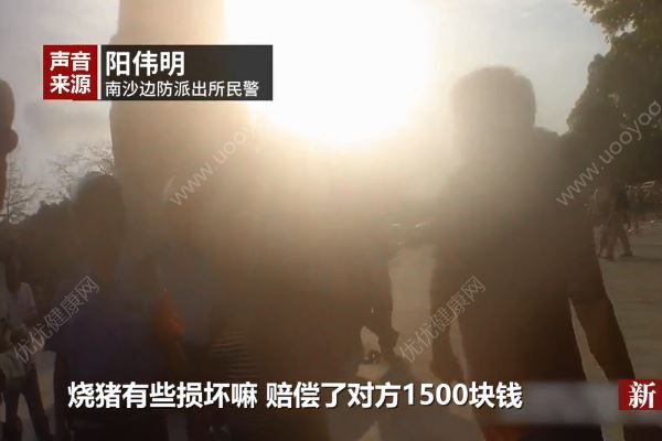 清明節(jié)祭祀燒豬被偷，大媽被抓賠償1500塊(4)